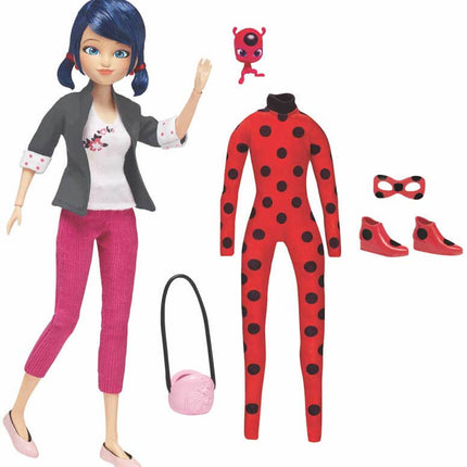 Miraculous Pack Fashion Doll Marinette Ladybug Double Outfit Vestito Ricambio 26 cm