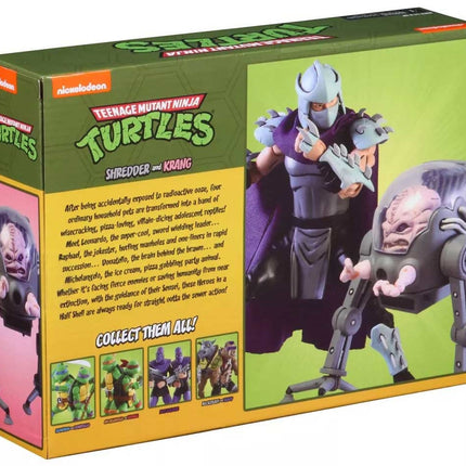 Shredder vs Krang in Bubble Walker Action Figure TMNT Ninja Turtles  2-Pack  18 cm NECA 54114