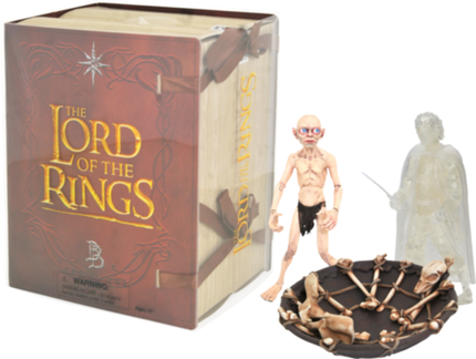 Lord of the Rings Action Figure Box Set Red Book of Westmarch Gollum and Frodo SDCC 2021 Exclusive 10 cm