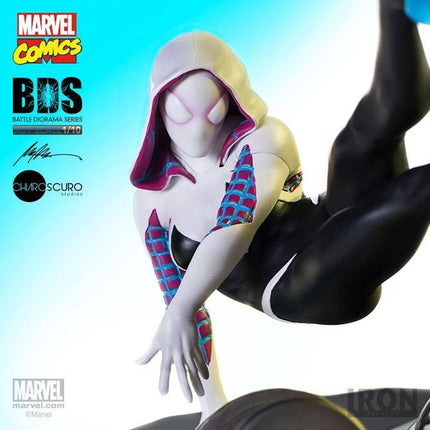 Marvel Comics Battle Diorama Series Statue 1/10 Spider-Gwen 16 cm Statuetta Iron Studios (3948379537505)