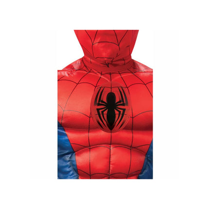 Spiderman Deluxe Fancy Dress Costume Carnevale con Muscoli