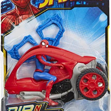 Spider-man con Veicolo Rip and Go Mini Personaggio