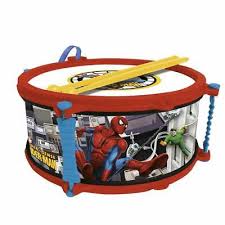 Spider-Man-Trommel mit Kindertrommelstöcken