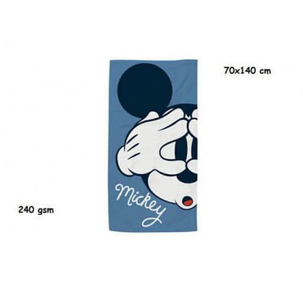 Ręcznik plażowy z mikrofibry Myszka Miki 70 x 140 cm
