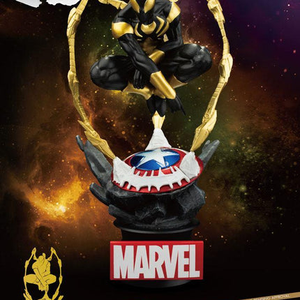 Hierro Spider-Man Marvel D-Stage PVC diorama 16 cm bestia Unido