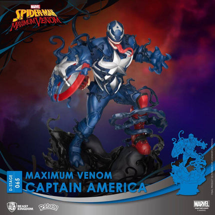 Maximum Venom Captain America Marvel Comics D-Stage PVC Diorama 16 cm - 065 - FEBRUARY 2021
