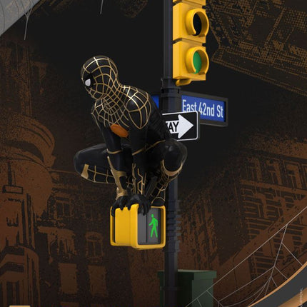 Spider-Man: No Way Home D-Stage PVC Diorama Spider-Man Black and Gold Suit 25 cm - 102