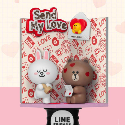 Line Friends D-Stage PVC Diorama Love Letter 16 cm - 103