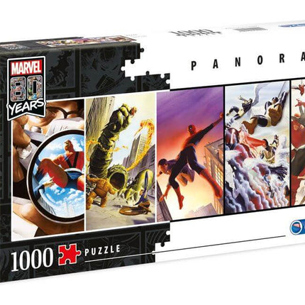 Marvel 80th Anniversary Panorama Puzzle Characters 1000 Pieces