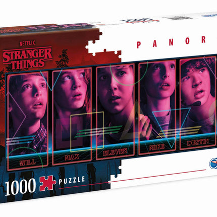 Stranger Things Puzzle Panorama Puzzle Characters 1000 Pezzi