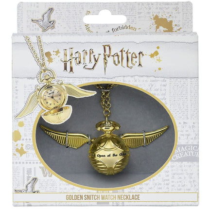 Harry Potter Watch Necklace Golden Snitch (gold plated)