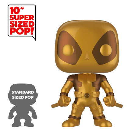 Deadpool ORO Super Sized Funko POP! Viny Figure Thumbs Up Gold 25cm
