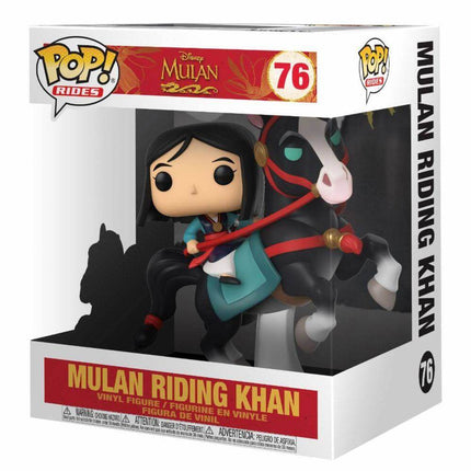 Mulan  Rides Vinyl Figure Mulan on Khan 18 cm Funko Pop - 76