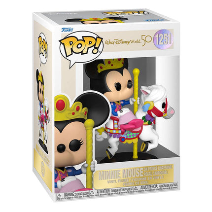 Walt Disney Word 50th Anniversary POP! Disney Vinyl Figure Minnie Mouse on Prince Charming Regal Carrousel 9 cm - 1251