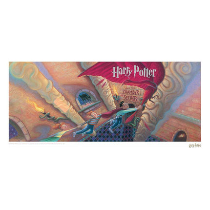 Harry Potter Art Print Chamber of Secrets Book Cover Artwork Limited Edition 42 x 30 cm - JULY 2021