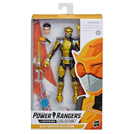 Gold Ranger Oro Beast Morpher E5934 Action Figure Lightning Hasbro #Personaggio_Gold Ranger Oro Beast Morpher E5934 (4114515984481)