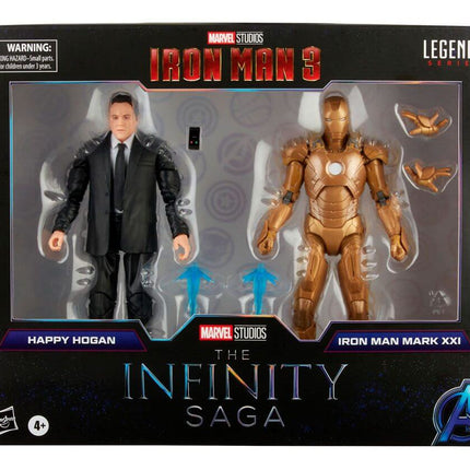 The Infinity Saga Marvel Legends Zestaw 2 figurek 2021 Happy Hogan &amp; Iron Man (Iron Man 3) 15 cm - WRZESIEŃ 2021