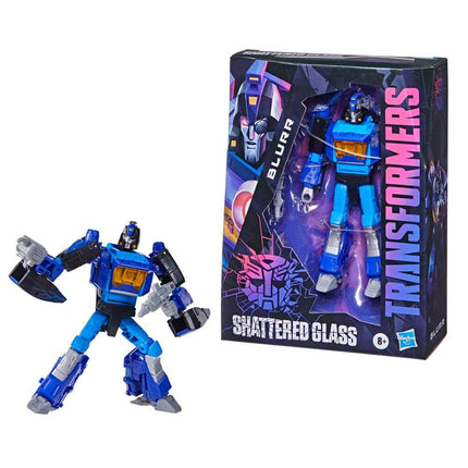 Transformers: Shattered Glass Deluxe Class Action Figure 2021 Blurr Pulse Exclusive 14 cm