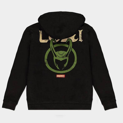 Loki Hooded Sweater Logo Badge Felpa