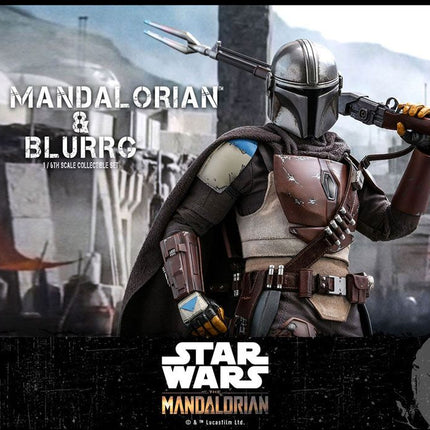 The Mandalorian and Blurrg Star Wars The Mandalorian Figurka 2-Pack 1/6 37 cm
