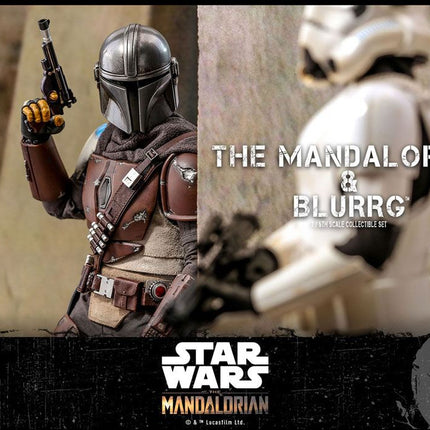 The Mandalorian and Blurrg Star Wars The Mandalorian Action Figure 2-Pack 1/6 37 cm