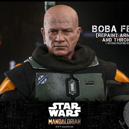 Boba Fett (Repaint Armor) and Throne Star Wars The Mandalorian Action Figure 1/6 30 cm