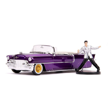 1956 Cadillac Eldorado Elvis Presley z figurką Hollywood Rides Diecast Model 1/24