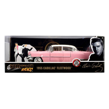 Elvis Presley Hollywood Rides Model odlewu 1/24 1955 Cadillac Fleetwood z figurką