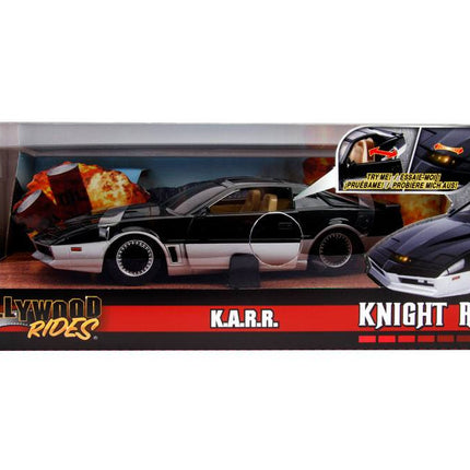 K.A.R.R.  Knight Rider Diecast Model 1/24 1982 Pontiac Trans Am K.A.R.R. con luci