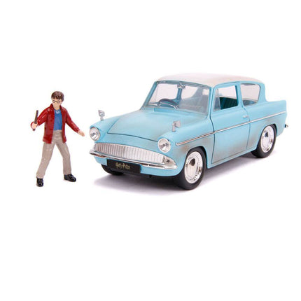 1959 Ford Anglia with Figure Harry Potter Hollywood Rides Diecast Model 1/24