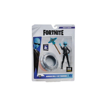Human Bill and Lil' Saucer Fortnite Emote Series Action Figure