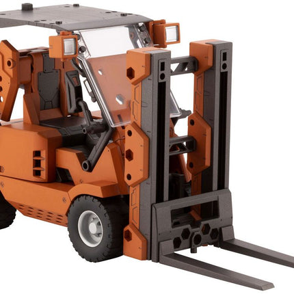 Forklift Type Orange Ver. Hexa Gear Plastic Model Kit 1/24 Booster Pack 006 20 cm