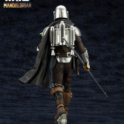 Mandalorianin i Grogu z laską Beskar Star Wars The Mandalorian ARTFX+ Statua 1/10 18 cm