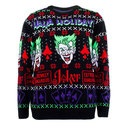 DC Comics Sweatshirt Christmas Jumper Joker - HaHa Holidays - ADULTS SIZE
