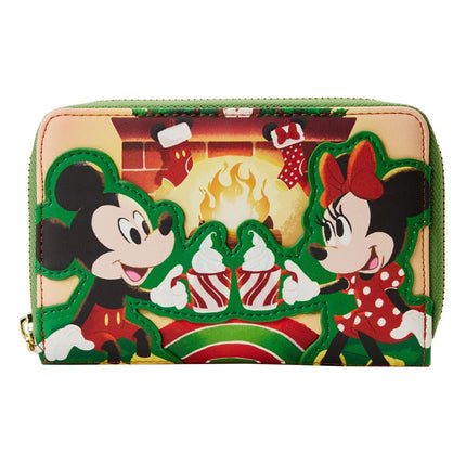 Mickey &amp; Minnie Hot Cocoa Fireplace Disney by Loungefly Wallet