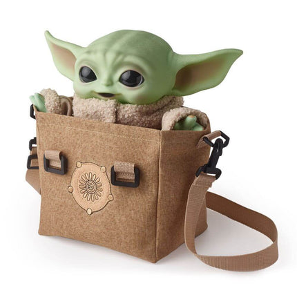 Star Wars The Mandalorian Elektroniczna pluszowa figurka z torbą na ramię Dziecko 28 cm - SIERPIEŃ 2021