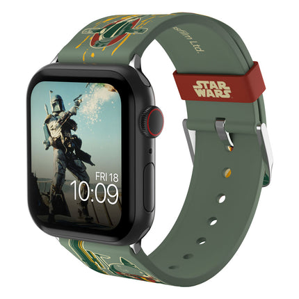 Pasek do smartwatcha Boba Fett Star Wars z paskiem na nadgarstek