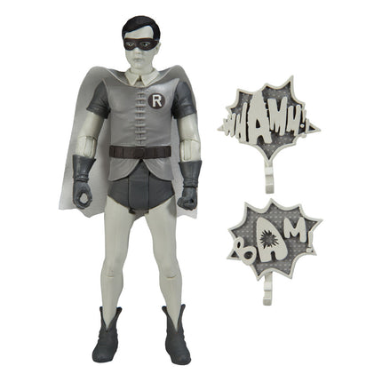 Robin (czarno-biały wariant telewizyjny) DC Retro figurka Batmana 15 cm