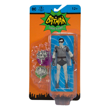 Robin (czarno-biały wariant telewizyjny) DC Retro figurka Batmana 15 cm