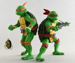 Michelangelo e Raffaello Action Figures 2 Pack Tartarughe Ninja Turtles TMNT Neca 54103 18cm (4119421354081)
