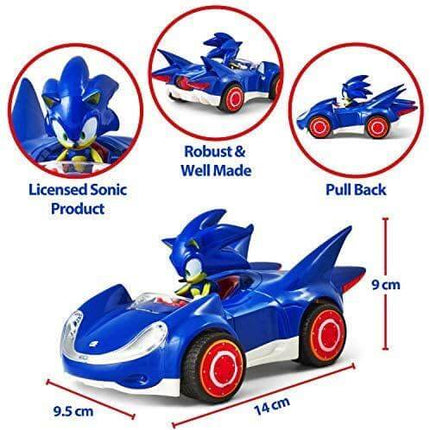 Wagen Sonic All-Stars Racing Transformed Pullback Car Sonic 14 cm