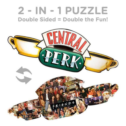 Układanka Friends Shaped Central Perk (600 sztuk) Dwustronna
