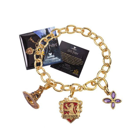 Gryffindor (gold plated) Harry Potter Charm Bracelet Lumos