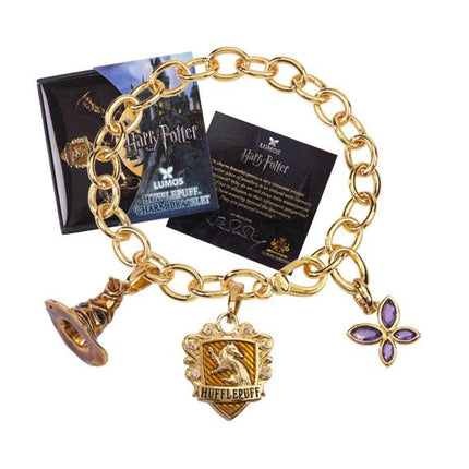 Hufflepuff (gold plated) Harry Potter Charm Bracelet Lumos