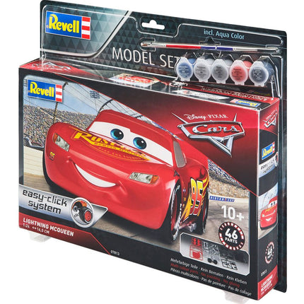 Saetta McQueen Auto Cars  Model Kit 1/24 17 cm con colori