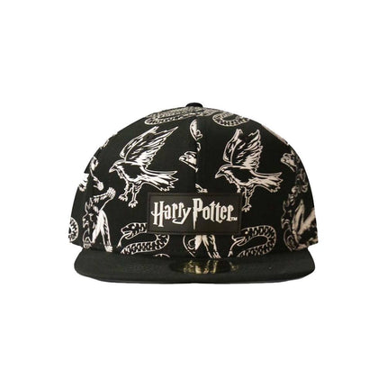 Harry Potter Snapback Cap Heraldic Animals BW Cappello Baseball