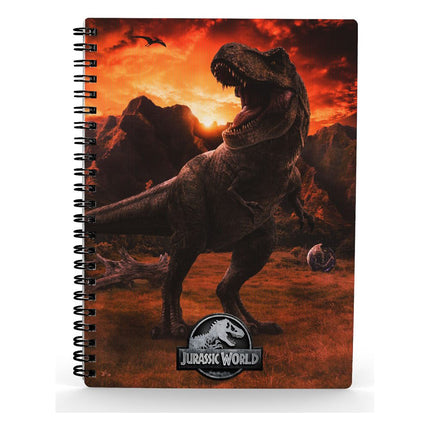 Jurassic World Notebook with 3D-Effect Into The Wild A5