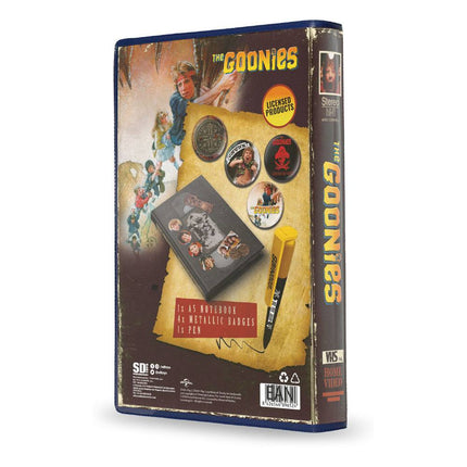 6-częściowy zestaw papeterii The Goonies Zestaw VHS Notatnik i długopis