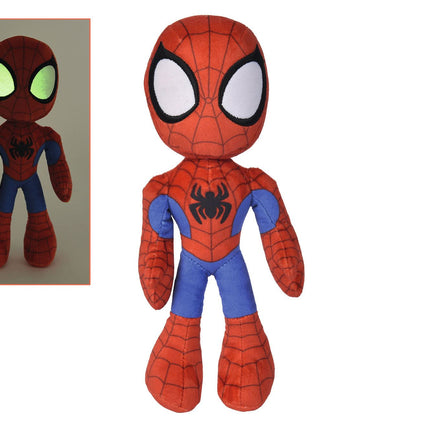 Spider-Man Marvel Plush Figure Glow In The Dark Eyes 25cm