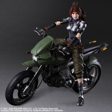 Jessie and Bike Final Fantasy VII Remake Play Arts Kai Action Figure and Vehicle